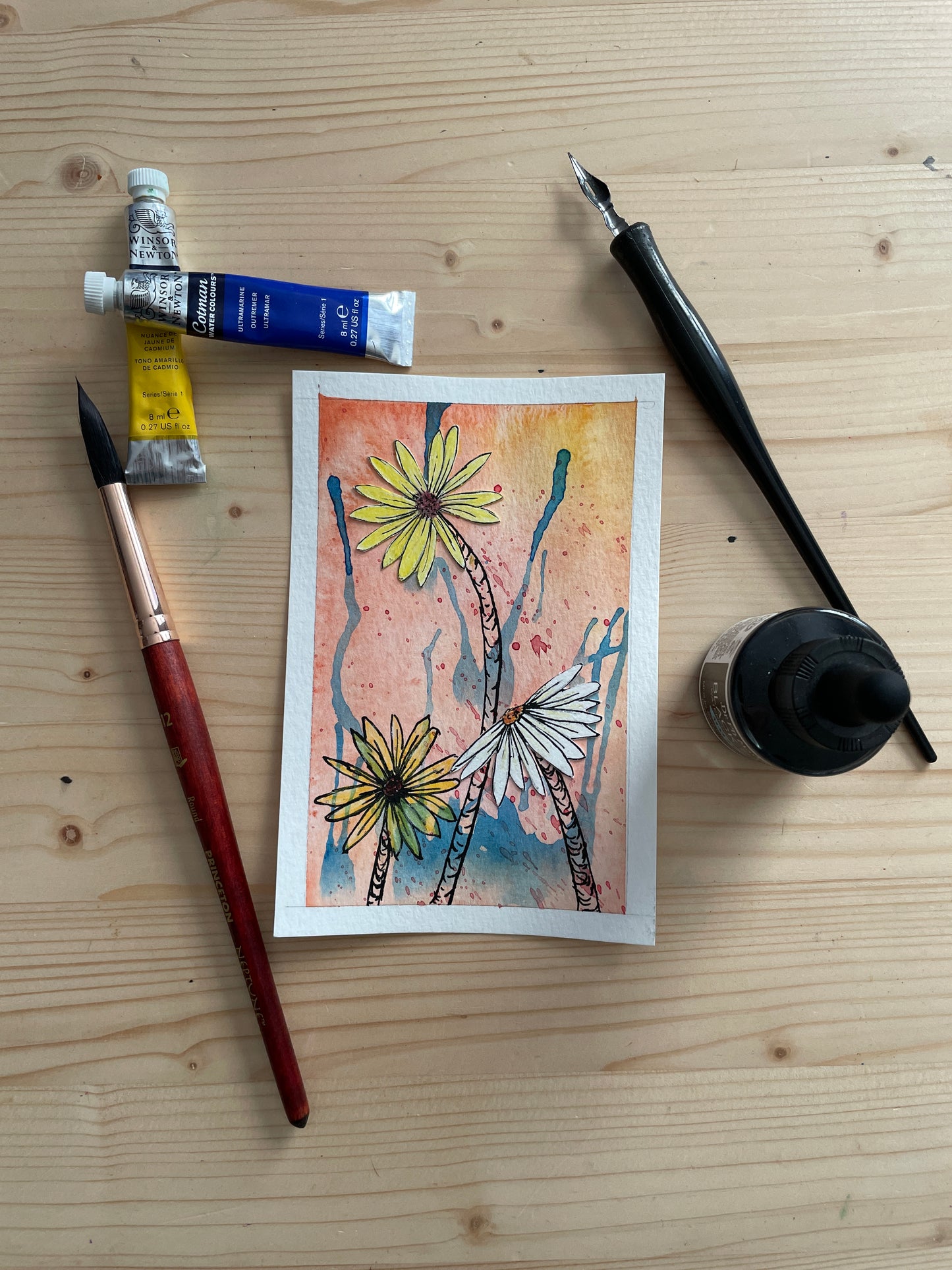 Wild and Free Mini Artwork Original