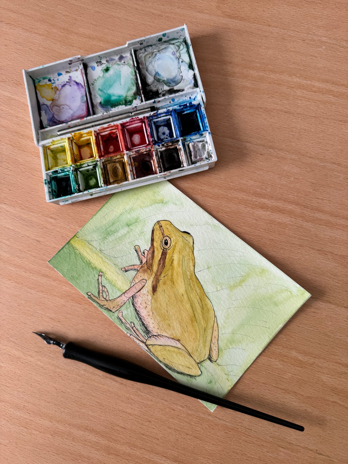 I'm a Frog Mini Artwork Original