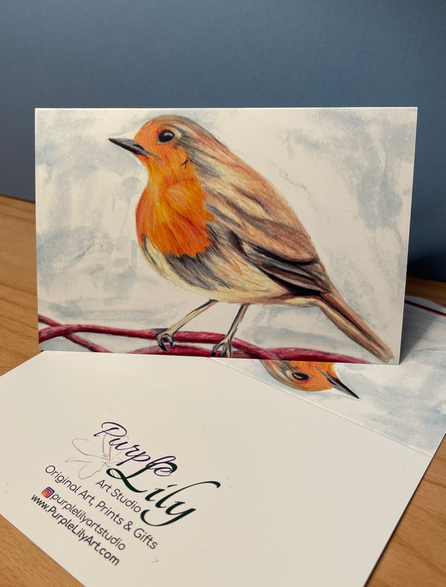 English Robin Greeting Card