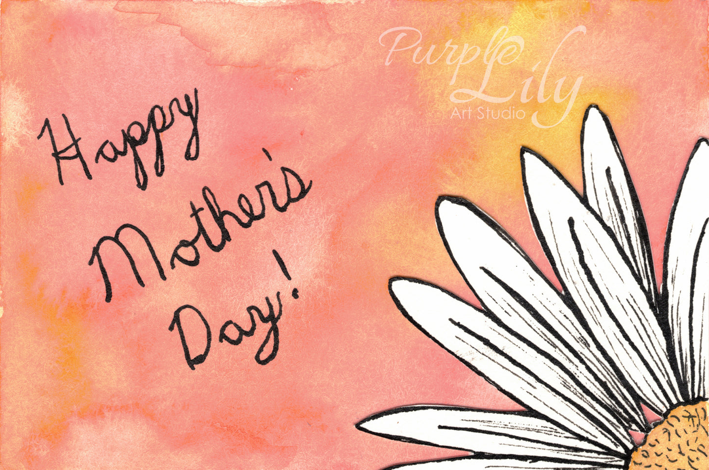 Happy Mother's Day White Daisy Greeting Card