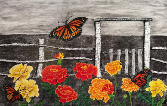 Without Monarchs Misprint Art Print
