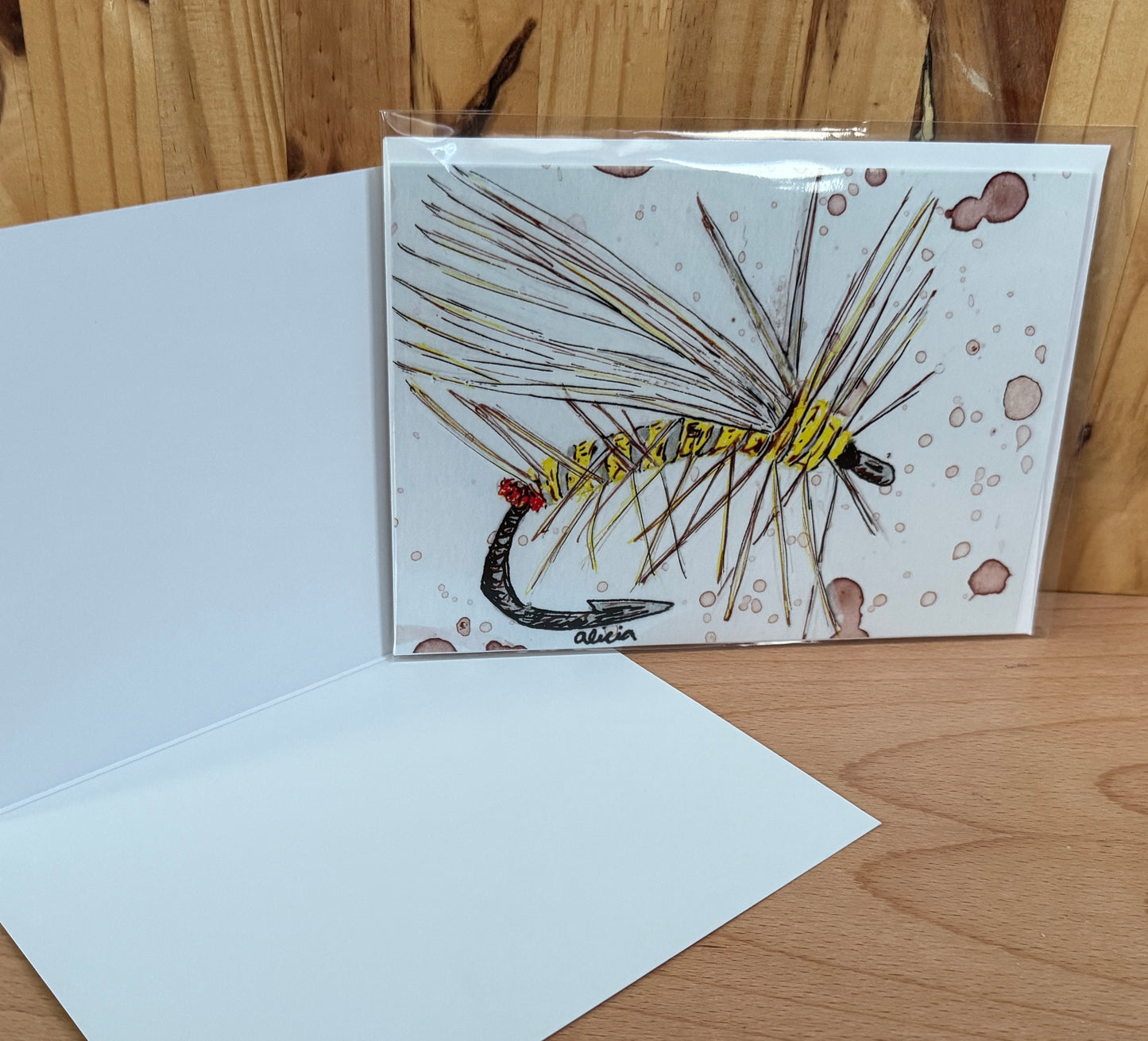 Yellow Fly Greeting Card