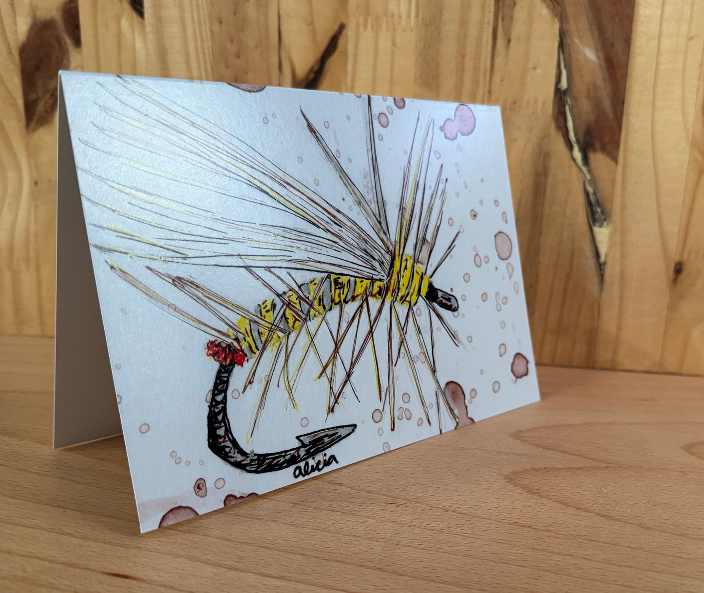 Yellow Fly Greeting Card