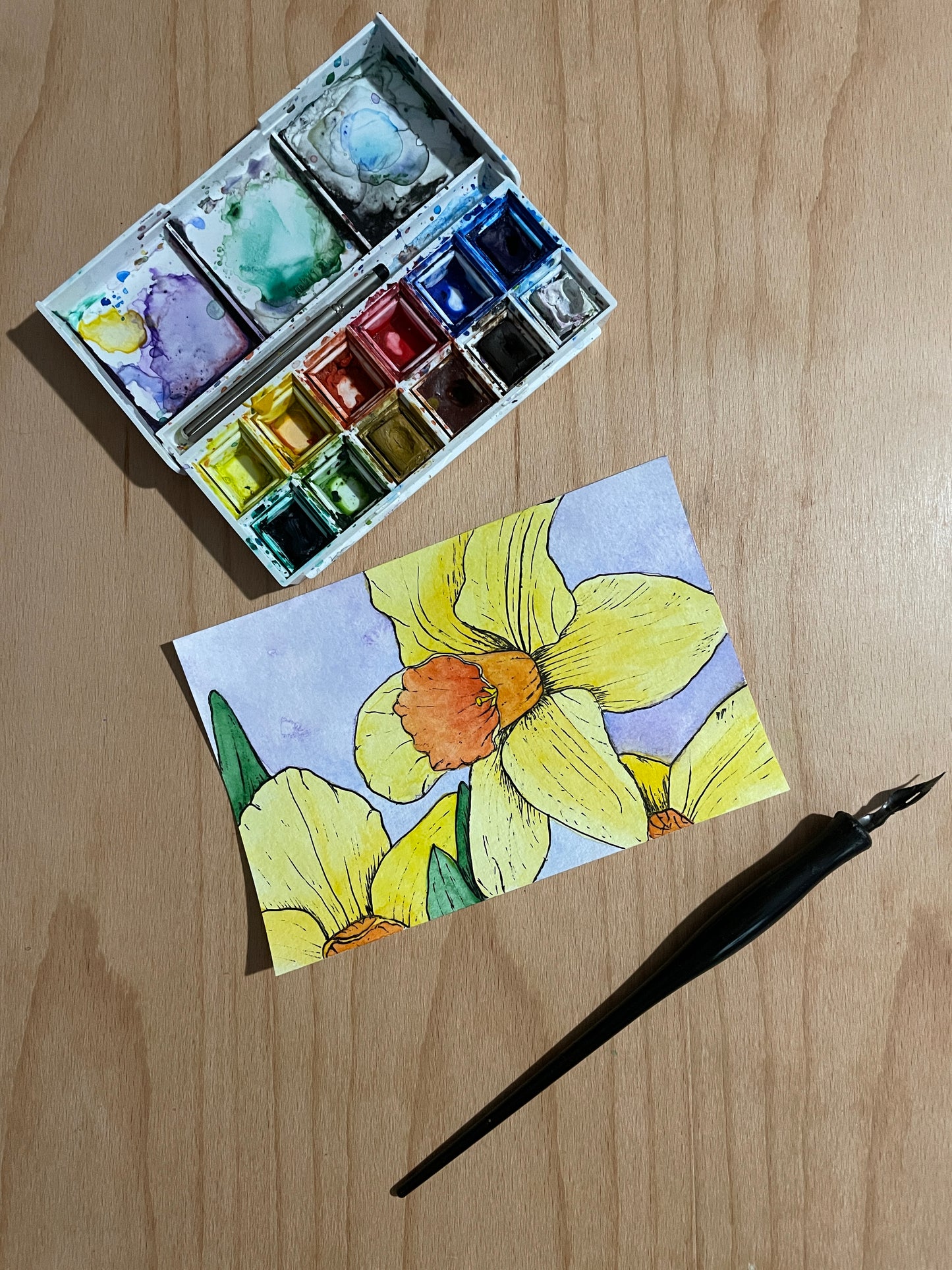 Daffodils Mini Artwork Original