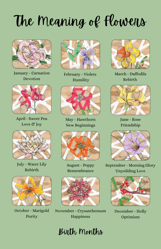 Birth Month Flower Poster