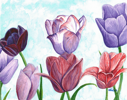 Tulips for Mom Signed Print