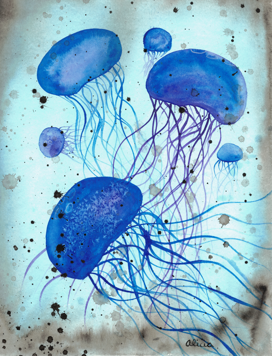 Serene Jellies Signed Print